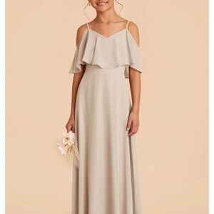 Elegant Cream Off-Shoulder Dress